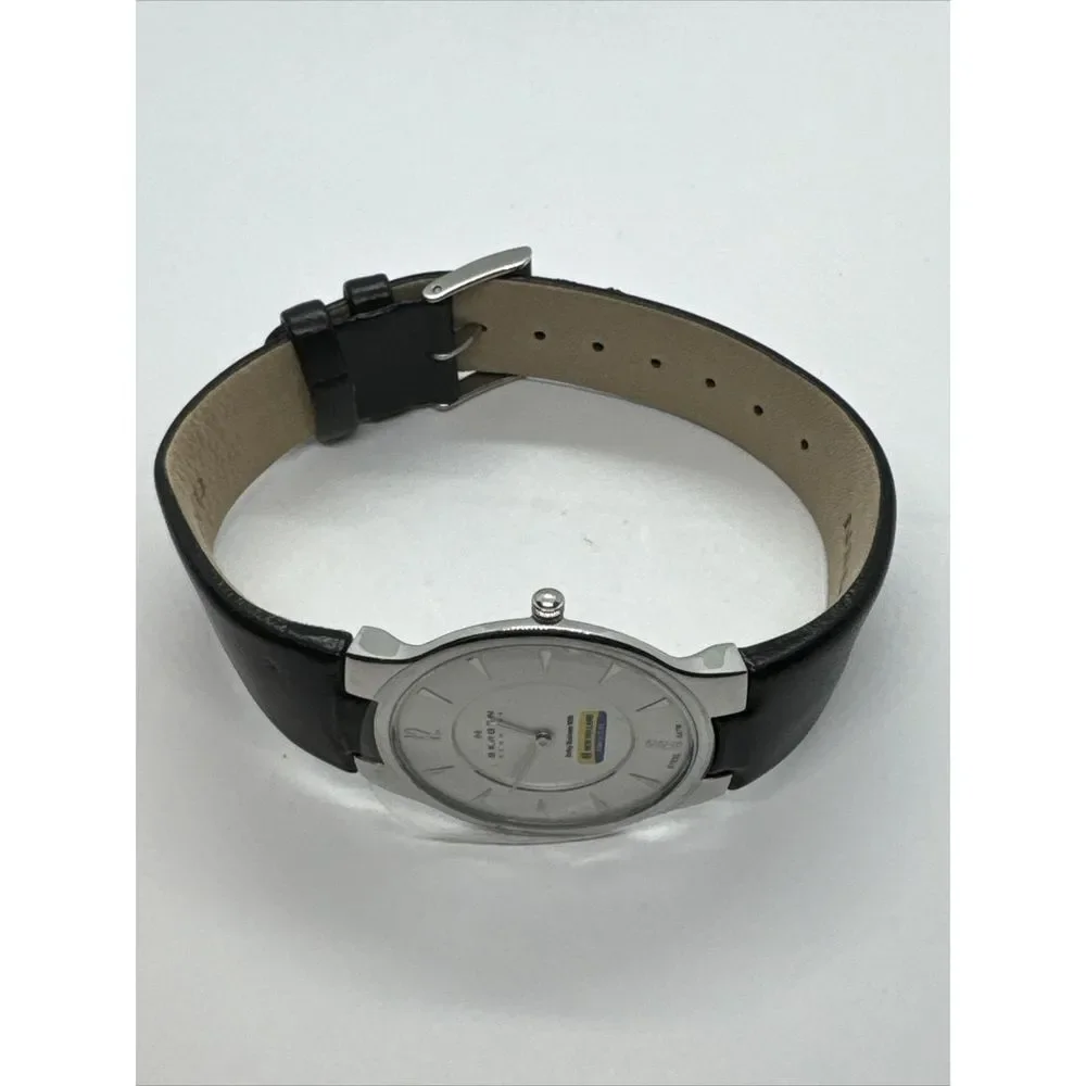 Skagen 433LSLB1 Women's Black Leather Analog Dial Quartz Wrist Watch JNA910